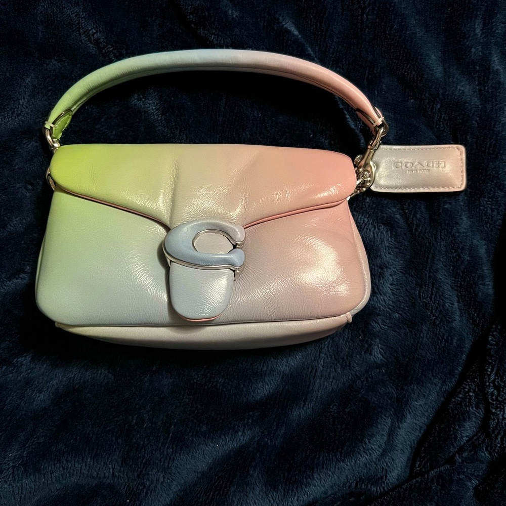 Coach Pillow Tabby 18 with Shoulder Strap. Multicolor